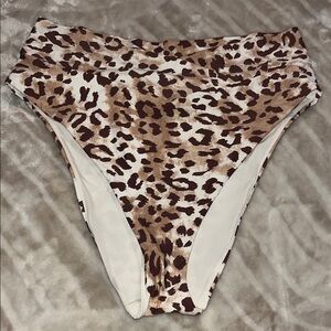 Aerie Leopard Print Bikini Bottom